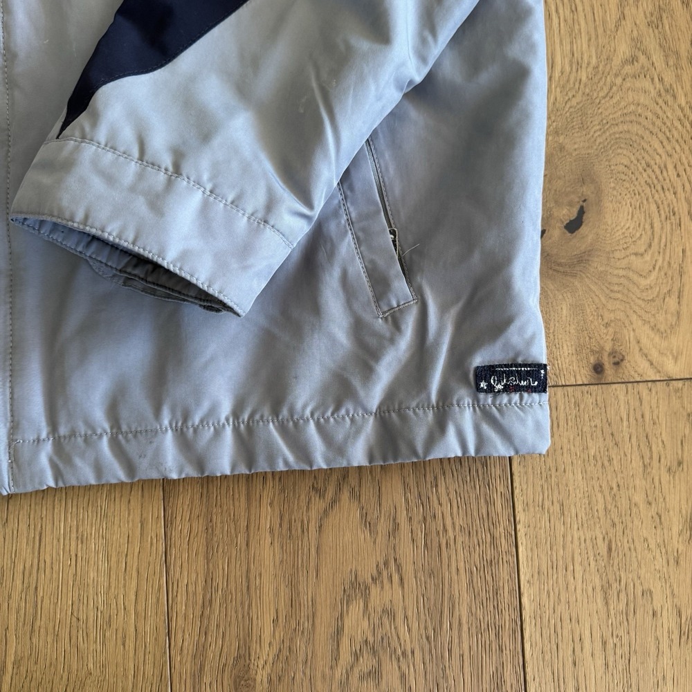 VTG Quiksilver Detroit Style Bomber Jacket Men's Medium Navy Puffer Surf Y2K 00s - Picture 3 of 10
